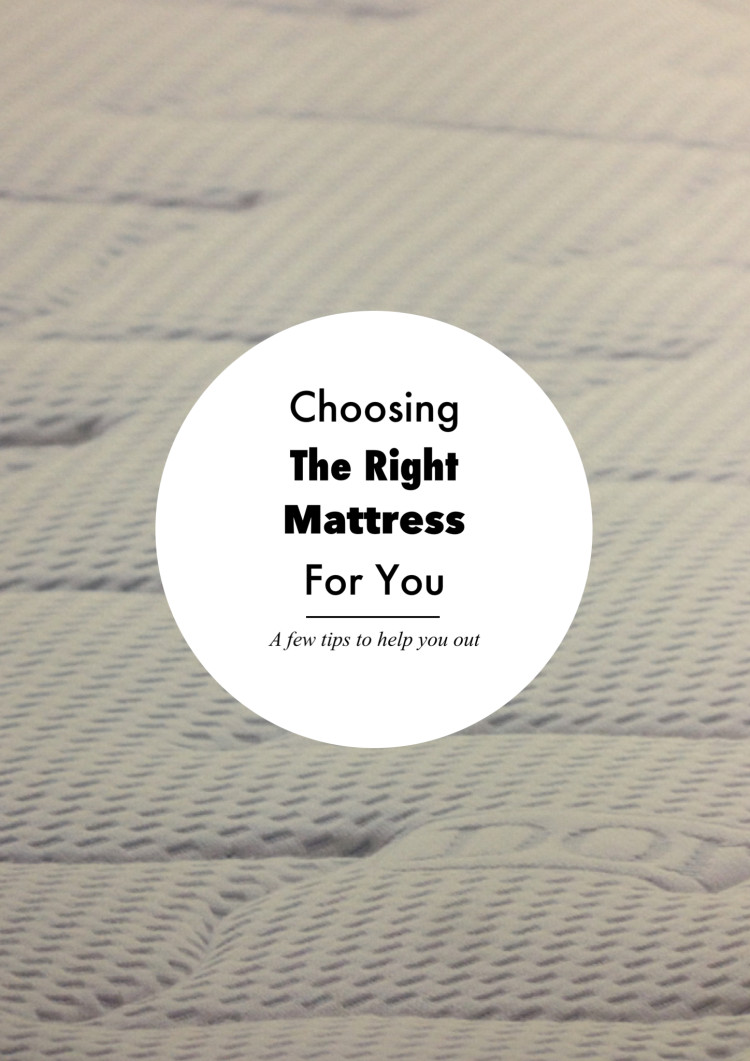 How To Select The Right Mattress For You