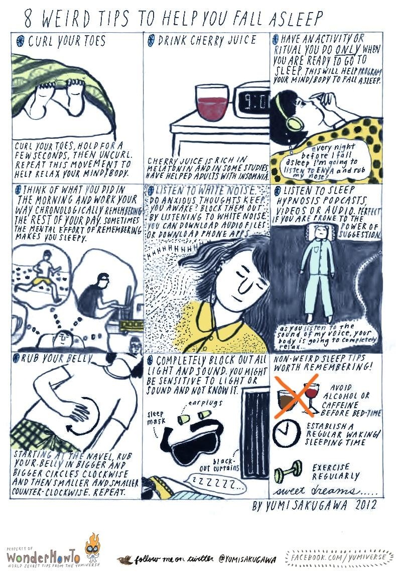 8 Weird Tips To Help You Fall Asleep