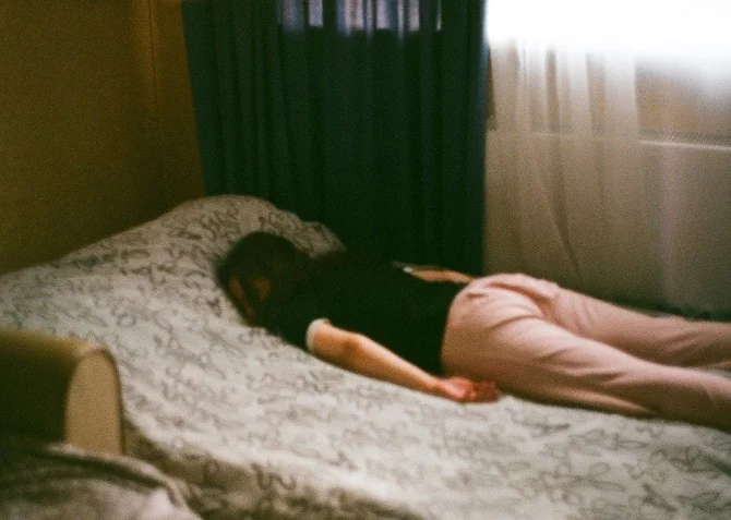 Man sleeping on his front