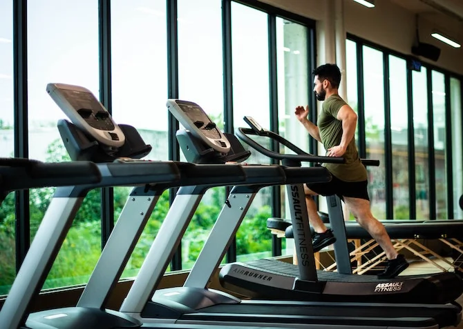 running on running machine