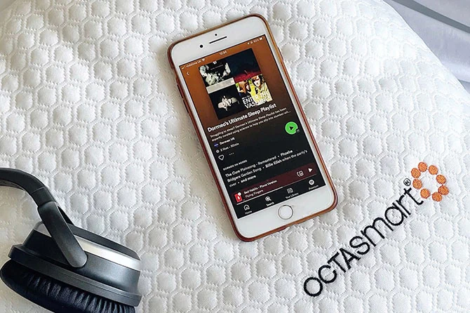 Dormeo Ultimate Sleep Playlist on pillow